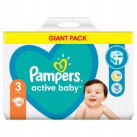 Pampers Active Baby Rozmiar 3, 90 szt.