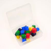 Znaczniki magnetyczne neodymowe do map ściennych - wielokolorowe, 25 szt.