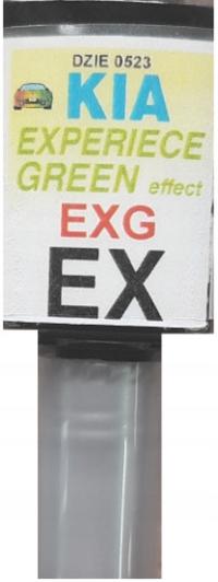 KIA EX EXG EXPERIENCE GREEN LAKIER SAMOCHODOWY ZAPRAWKA DO RYS ARASYSTEM