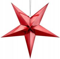 Gwiazda papierowa 70cm Czerwona