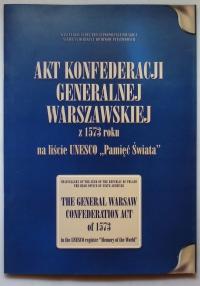 Akt Konfederacji Generalnej Warszawskiej z 1573 roku na liście UNESCO