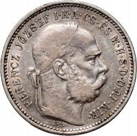 Węgry, Franciszek Józef I, korona 1892 KB, rzadszy rocznik. #TA#