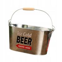 Wiadro Żelazna wanna na napoje Lekki napój Chiller Chłodzenie lodowate zimne piwo