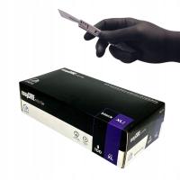 Rękawiczki nitrylowe BEZPUDROWE EASYCARE czarne ZARYS rozmiar XL / 100 szt.