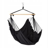 Krzesło brazylijskie poduszki FOTEL HAMAK CZARNY