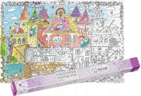 Plakat do kolorowania XXL Monumi Zamek Księżniczek