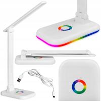 Настольная лампа, настольная, школьная, прикроватная, RGB, сенсорная, регулируемая подсветка
