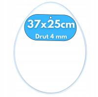 Белое металлическое яйцо база для ловца снов макраме 37x25 см проволока 4 мм