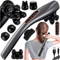 Массажный пистолет безводный массажер спины шеи тела ног головы 12в1