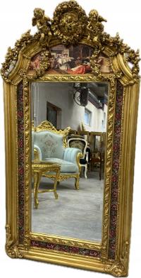 DUŻE LUSTRO Z ANIOŁKAMI i malunkami