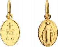 Злотый медальон 333 овальный с Девой матерью крещение Причастие подарок кулон