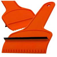 Skrobaczka lodu szyb zime samochodu auta plastikowa mała bezpieczna gumka