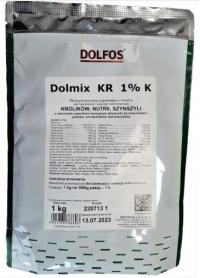 DOLMIX KR 1% K 1kg kokcydia witaminy dla królików
