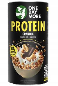 One Day More Proteinowa Granola z orzechami i czekoladą - TUBA 400g