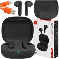 SŁUCHAWKI BEZPRZEWODOWE JBL WAVEFLEX TWS BLUETOOTH CZARNE IP54 GŁĘBOKI BASS