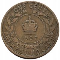 45916. Nowa Fundlandia, 1 cent, 1907r.