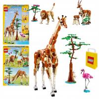 LEGO Creator 3в1 подвижные фигурки диких животных из сафари 31150 жираф Лев