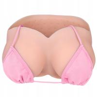 Silikonowe sztuczne piersi roz.XL miseczka H bawełniane wypełnienie