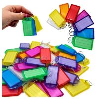 Identyfikatory breloki kolorowe z etykietą do kluczy 50 szt. mix kolorów