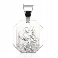 Медальон Святого Христофора Серебряный pr.925