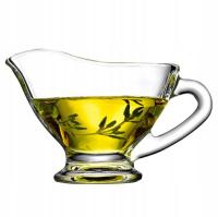 Sosjerka szklana mlecznik dzbanuszek do dipów pojemnik na sosy 215 ml