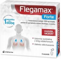 FLEGAMAX FORTE lek ułatwiający odkrztuszanie granulat 6 saszetek