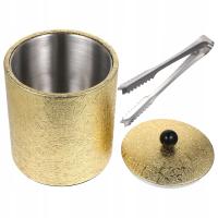 wiaderko na lód z podwójnymi ściankami, ze stali nierdzewnej