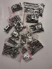 Komplet śrub nierdzewnych na cały motocykl Simson S51 enduro