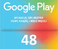 Google Play 48 zł , Karta podarunkowa, Kod, Doładowanie