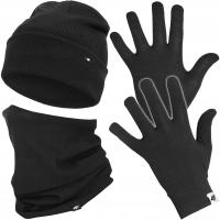 4F KOMPLET PRZEJŚCIOWY MĘSKI DAMSKI CZAPKA ZIMOWA KOMIN RĘKAWICZKI KZ03 S/M