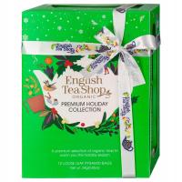 ENGLISH TEA SHOP Zestaw herbat świątecznych piramidki Holiday GREEN (12x2g)