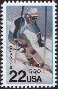 Stany Zjednoczone 1988 Znaczek 1962 ** sport olimp