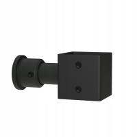 Kołnierz uchwyt boczny przelotowy PROFILA 25x25 czarny RAL9005 dystans 35mm