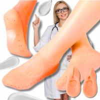 SILIKONOWE SKARPETKI NA SPĘKANE PIĘTY REGENERUJĄCE PIĘTY DO ZABIEGÓW NA NOC