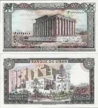 Liban 1988 - 50 Livres - Pick 65 UNC