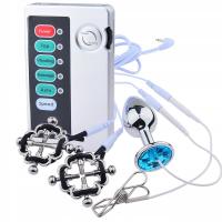 BDSM Mocne metalowe regulowane zaciski na sutki Flirtujące zaciski piersi