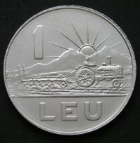 Rumunia1 leu 1966 - stan menniczy -