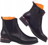 ЧЕРНЫЕ ЖЕНСКИЕ БОТИЛЬОНЫ НА ПЛОСКОЙ ПОДОШВЕ