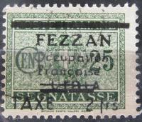 Fezzan stary znaczek z nadrukiem (6/10