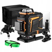 Poziomnica Laserowa 360 Płaszczyznowa 4D Laser Krzyżowy Pro Zielony DEKO