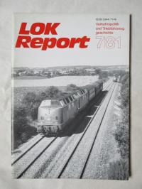 LOK REPORT 7/81 паровоз железнодорожный локомотив