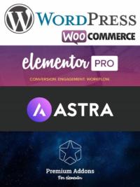 Strona na WordPress z Elementor Pro + Astra Pro + Ultimate Addons