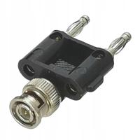 Adapter POMIAROWY BNC wtyk / 2* wtyk BANAN