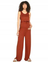 ZESTAW CIĄŻOWY TOP I SPODNIE Z SZEROKĄ NOGAWKĄ Z WISKOZY 46 B.p.c