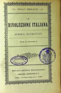 La Rivoluzione Italiana Vol I Parte I