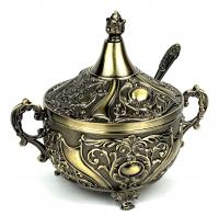 Милая сахарница старое золото для подарка