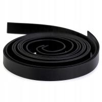 PASEK Z EKOSKÓRY GŁADKI CZARNY 15 mm