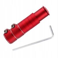 Adapter wysokości roweru Handlebar Raiser, regulowany trzpień Bike czerwony 13cmx3.5cm