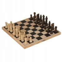 Szachy drewniane Gra Szachownica Figury 33cmx33cm YY-3344 6+ PREZENT!