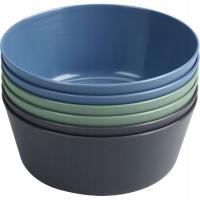 Miseczki wielokrotnego użytku kolorowe do lodów deserów 350 ml 6 sztuk